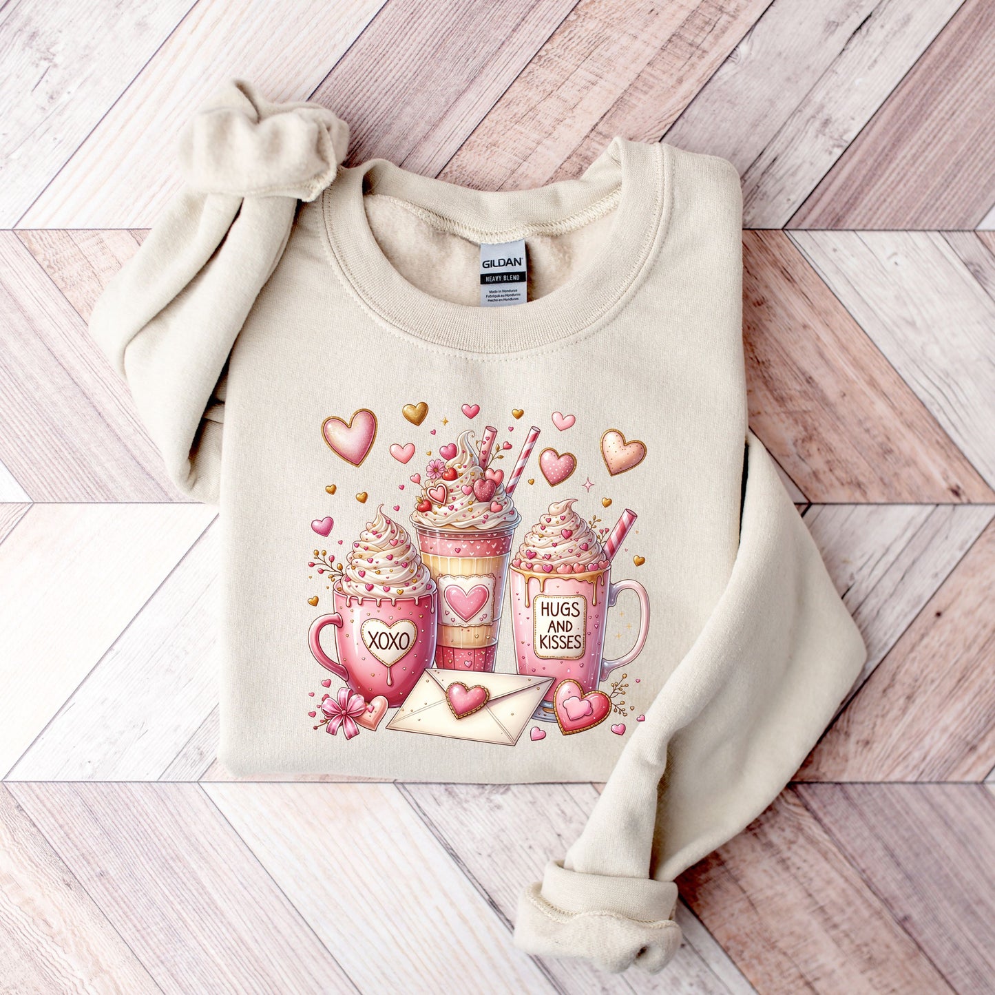 Valentine Coffee Sweatshirt, Iced Coffee Is My Valentine, Retro Valentines Day Sweater, Coffee Lover Gift for Her, Cute XOXO Coffee Pullover