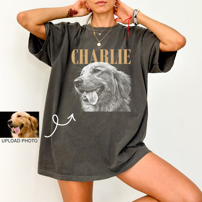 Custom Pet Portrait Shirt from Photo