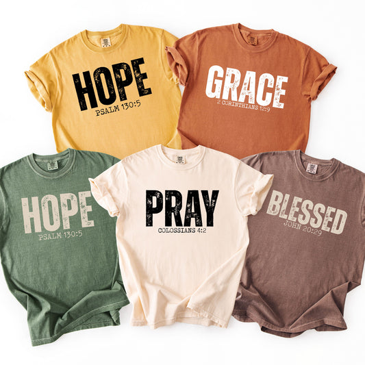 Fall Christian Bible Verse Shirts, Thanksgiving Gift T-Shirt, Matching Thanksgiving Dinner Outfit,Praise Religious Jesus Shirt,Faith Autumn