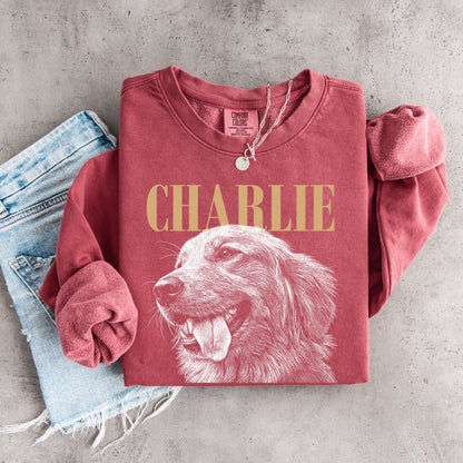 Custom Pet Portrait Sweatshirt from Photo