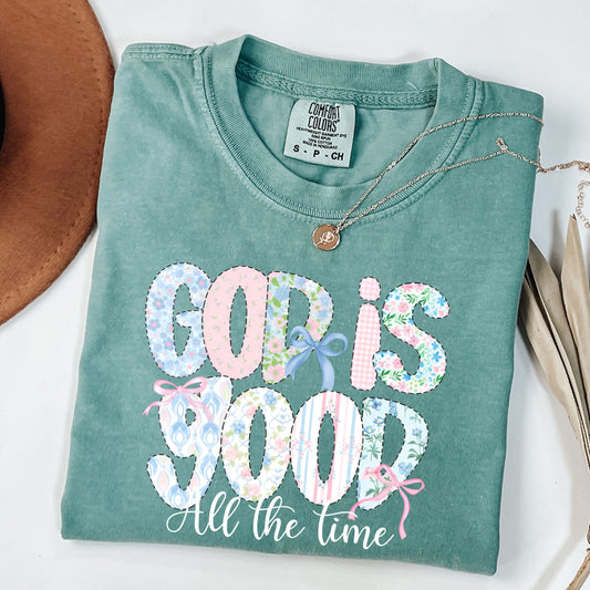 God is Good All The Time Shirt, Preppy Bible Verse T-Shirt, Christian Women Shirt, Faith Based Shirt, Religious Shirt
