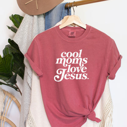 Cool Moms Love Jesus Shirt | Christian Mom Faith Tee