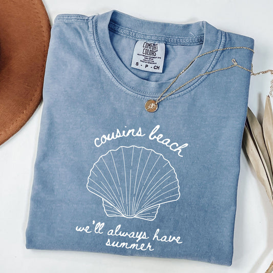 Cousins Beach Shirt, Summer Vibes Shirt, Vintage Beach Comfort Colors T-Shirt, Trendy Coastal Tee, East Coast Beach Shirt, Summer Trip Shirt