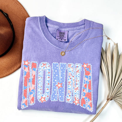 Coquette Patriotic Mama Mini Matching Shirts, Fourth of July Mommy and Me Tee, Floral Bow USA Shirt, 250th Years USA  Anniversary Family Outfit