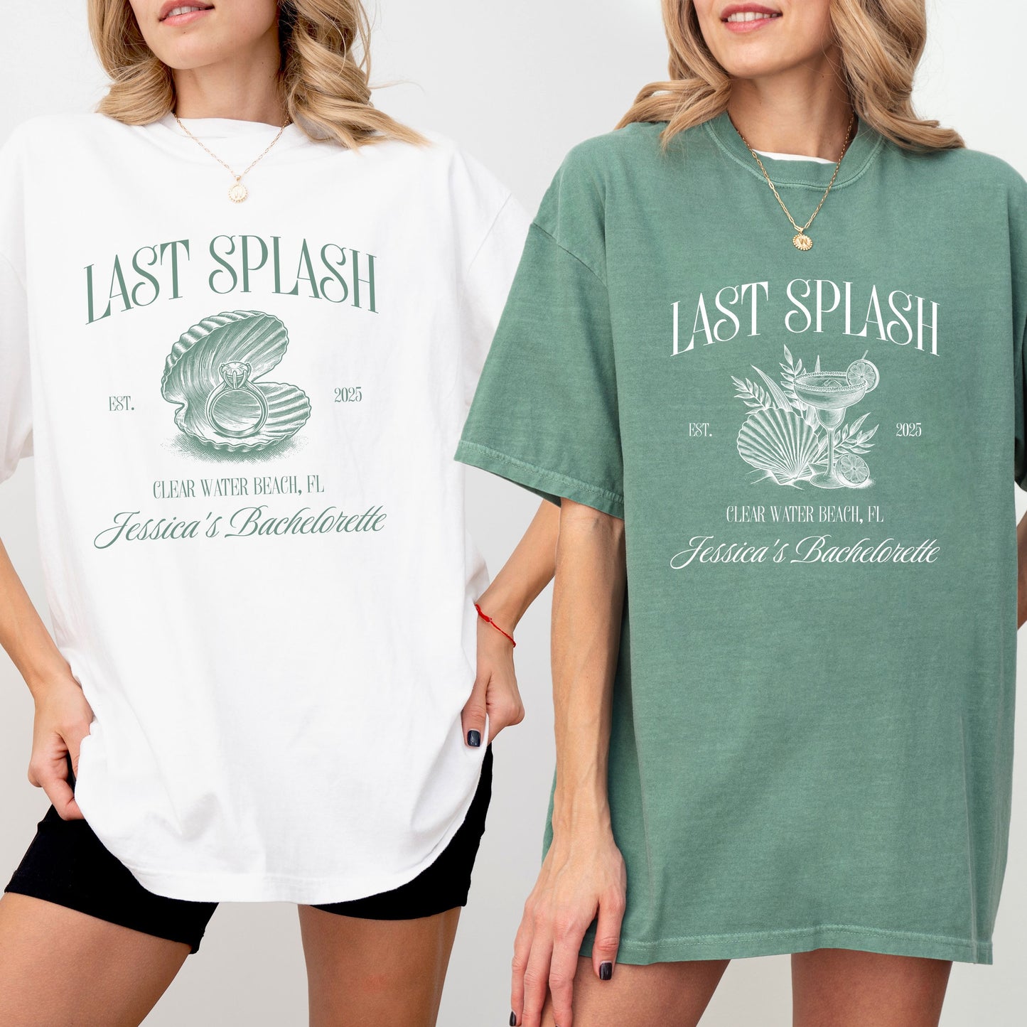 Last Splash Bachelorette Shirts, Beach Bach Tshirt, Custom Coastal Bachelorette Shirt, Fisherman Aesthetic Bridal Party Comfort Colors Tees