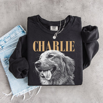 Custom Pet Portrait Sweatshirt from Photo