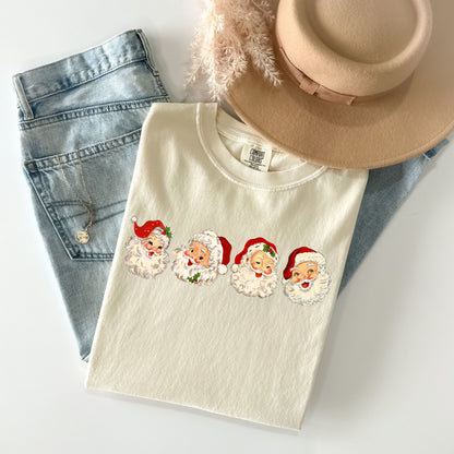 Vintage Santa Claus Comfort Colors® Shirt Sweatshirt Hoodie, 100% Cotton T-Shirt, Retro Santa Claus Christmas Gift,Cute Santa Claus Xmas Tee