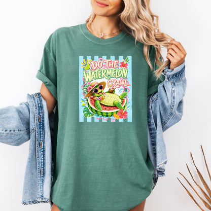 Do The Watermelon Crawl Shirt, Country Concert Tee, Watermelon Turtle Shirt, Tropical Summer Shirt, Hawaiian Vacation Shirt