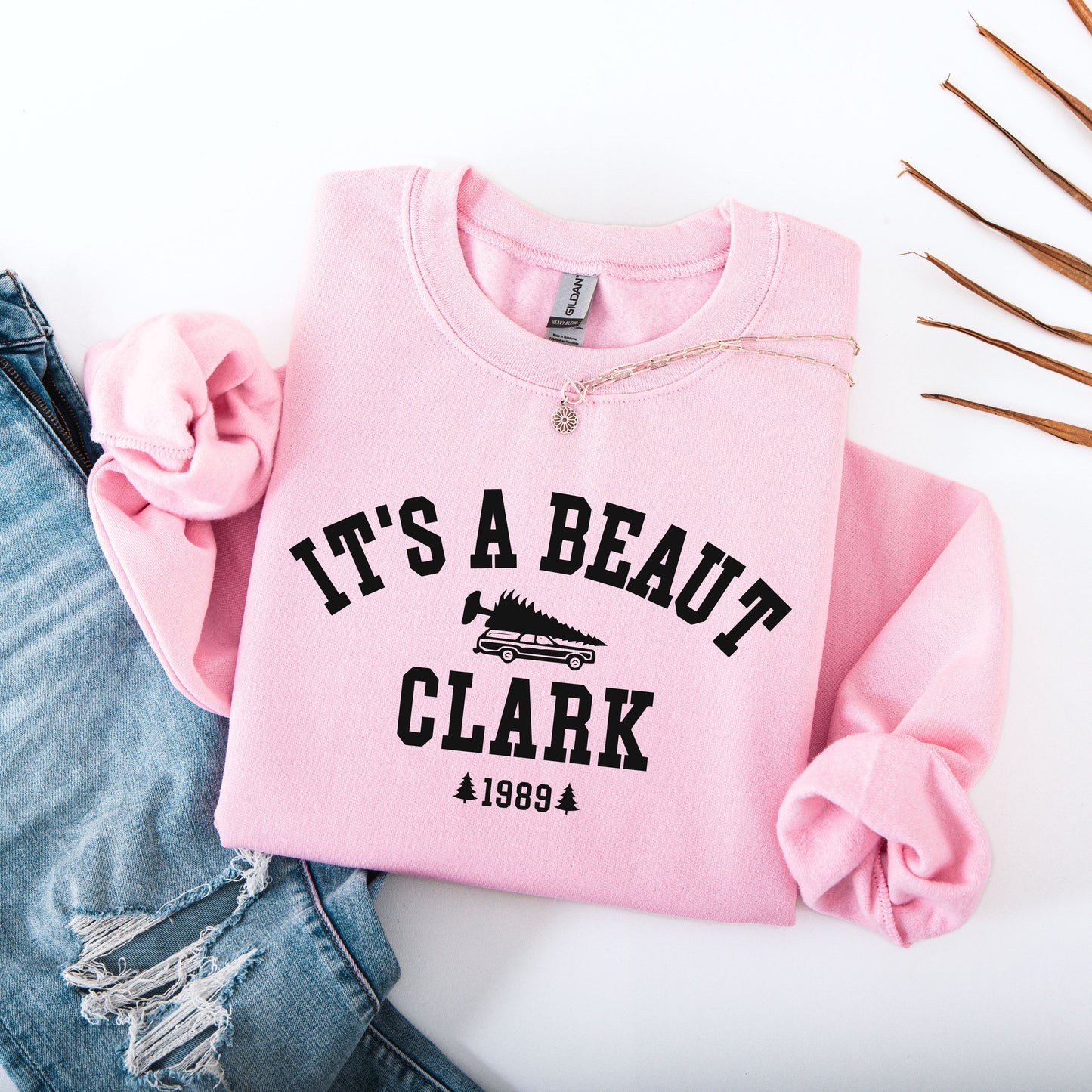 It's A Beaut Clark Sweatshirt | Christmas Movie Quote Crewneck | Funny Holiday Tree Shirt | Vintage 1989 Xmas Gift for Him | Vacation Fan