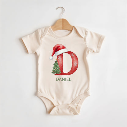 Custom Christmas Name Shirt, Family Christmas Shirt, Funny Family Xmas Pjs, Christmas Custom Letter Shirt, Personalized Christmas Family Tee