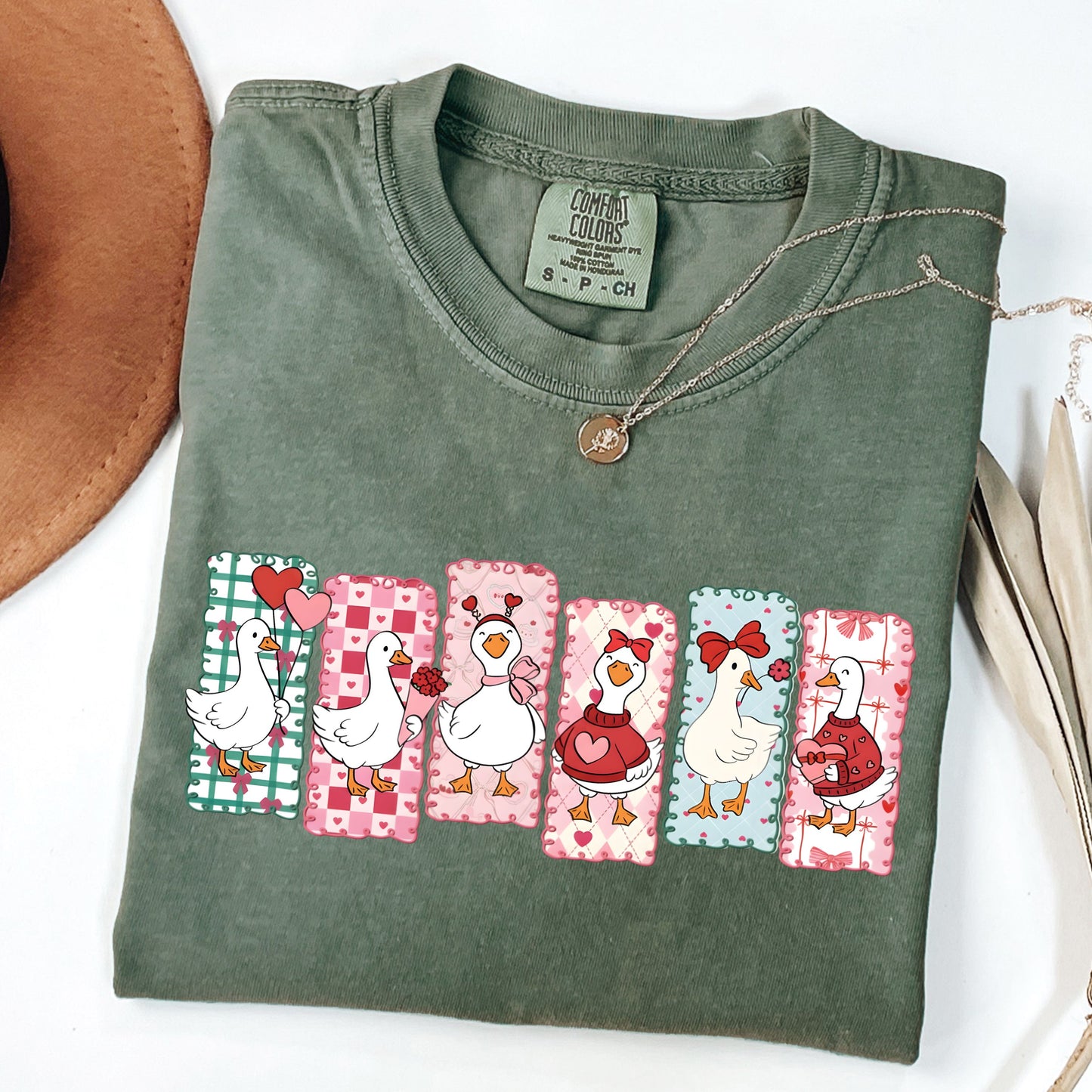 Just a Love Goose Valentine Day Shirt, Comfort Colors® Funny Valentine Shirt, Silly Goose Shirt, Cute Goose Lover Gift