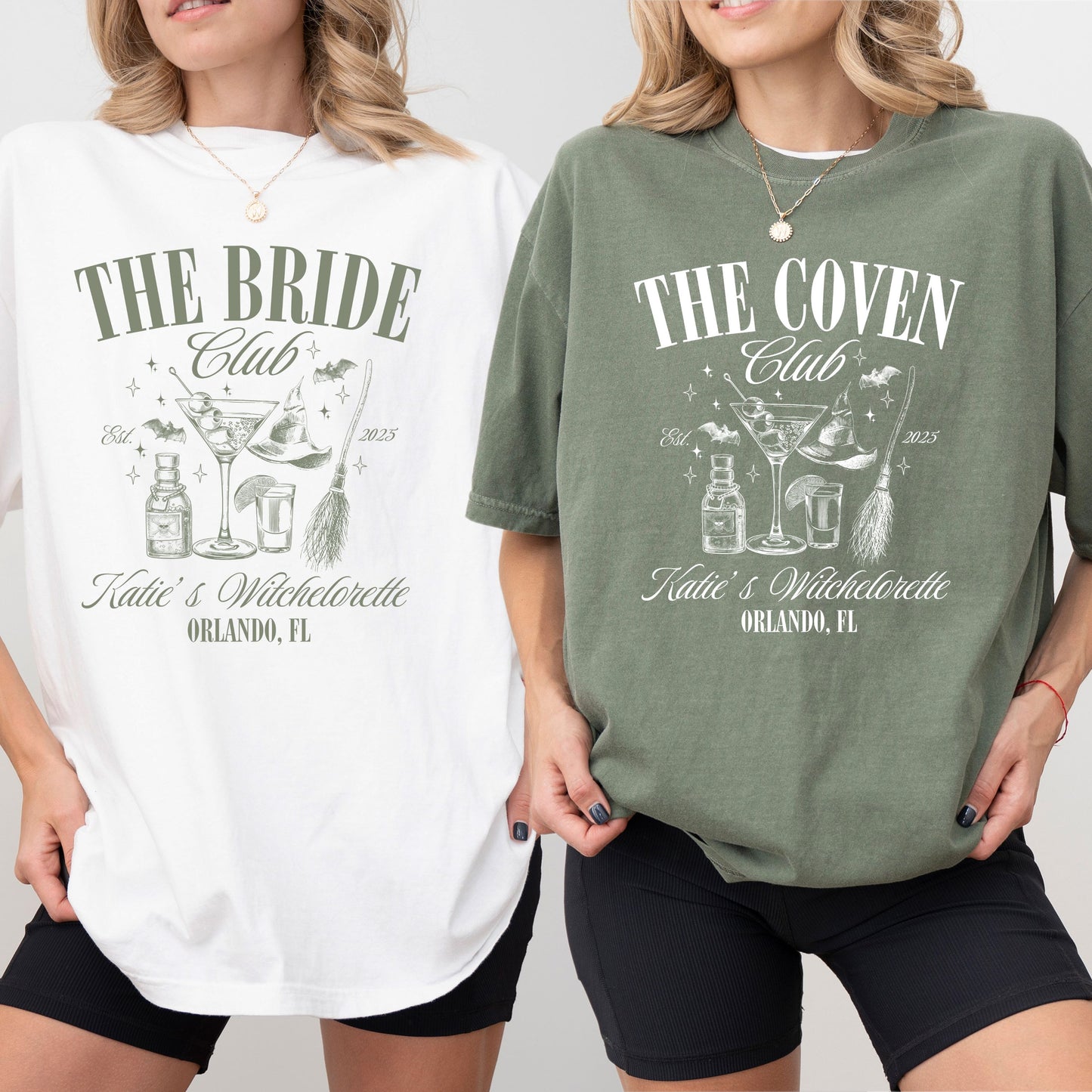 Custom Witchy Bachelorette Shirt Halloween Bachelorette Party Shirt Witchy Bride Shirt The Coven Spooky Bridal Party Gift Gothic Wedding Tee