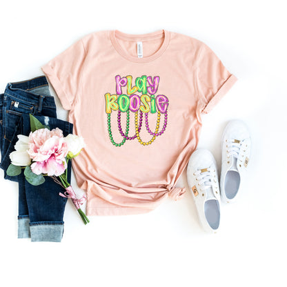 Play Boosie Mardi Gras Shirt 2026, Carnival Mardi Gras Beads Tee, Louisiana New Orleans Party Crew, Fat Tuesday Graphic Tee
