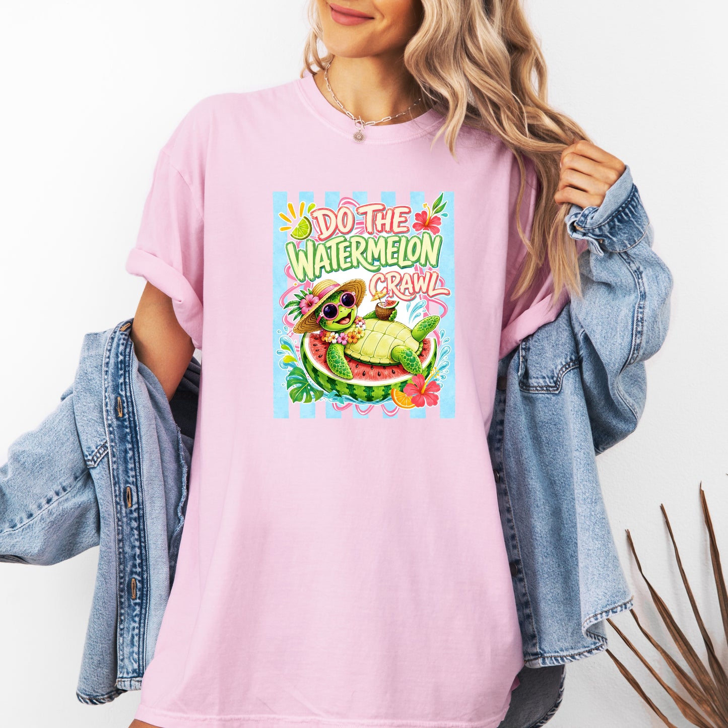 Do The Watermelon Crawl Shirt, Country Concert Tee, Watermelon Turtle Shirt, Tropical Summer Shirt, Hawaiian Vacation Shirt