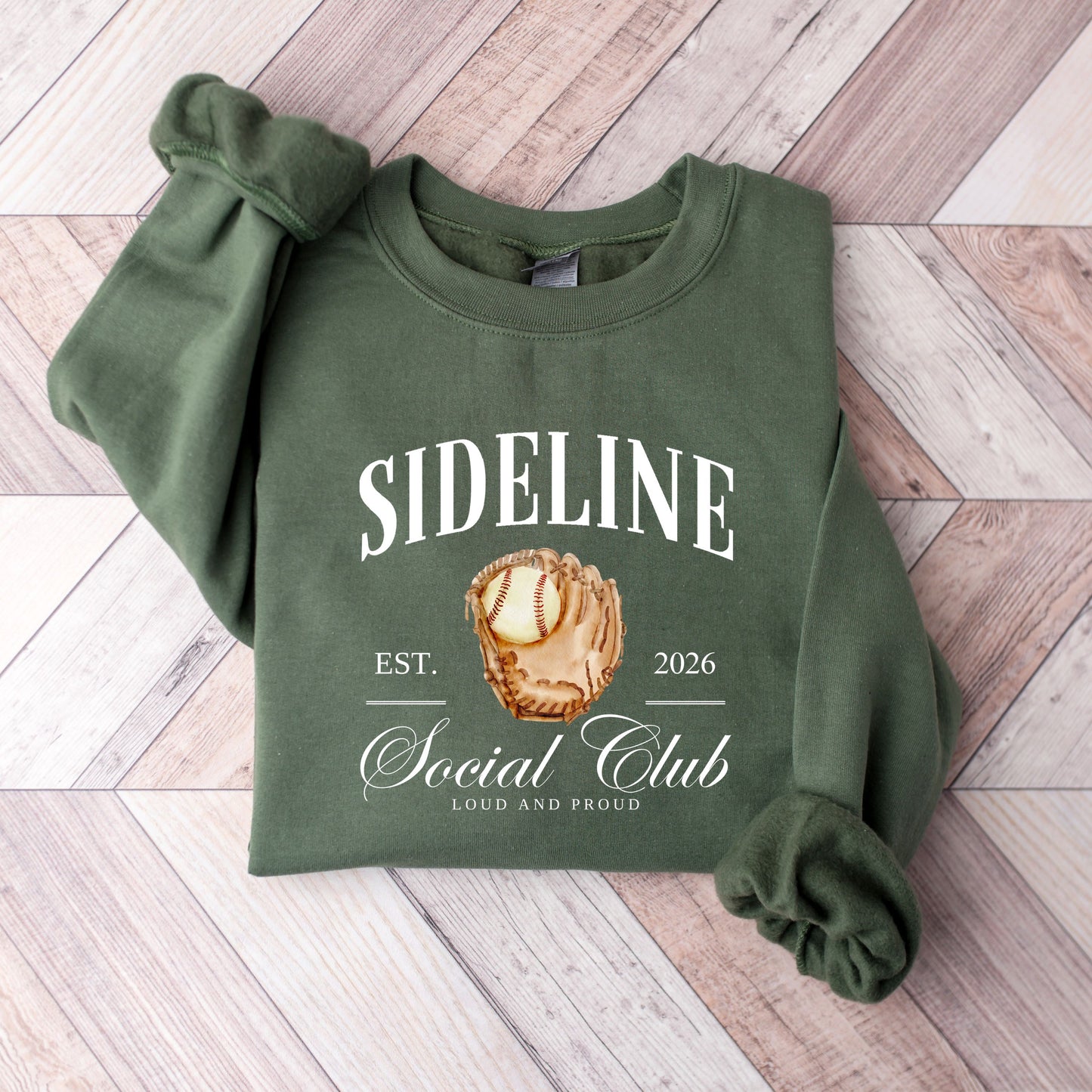 Baseball Social Club Sweatshirt, Baseball Girlfriend Sweater,Baseball Sweatshirt, Baseball Mom Sweat, Baseball Lover Gift, Game Day Sweater