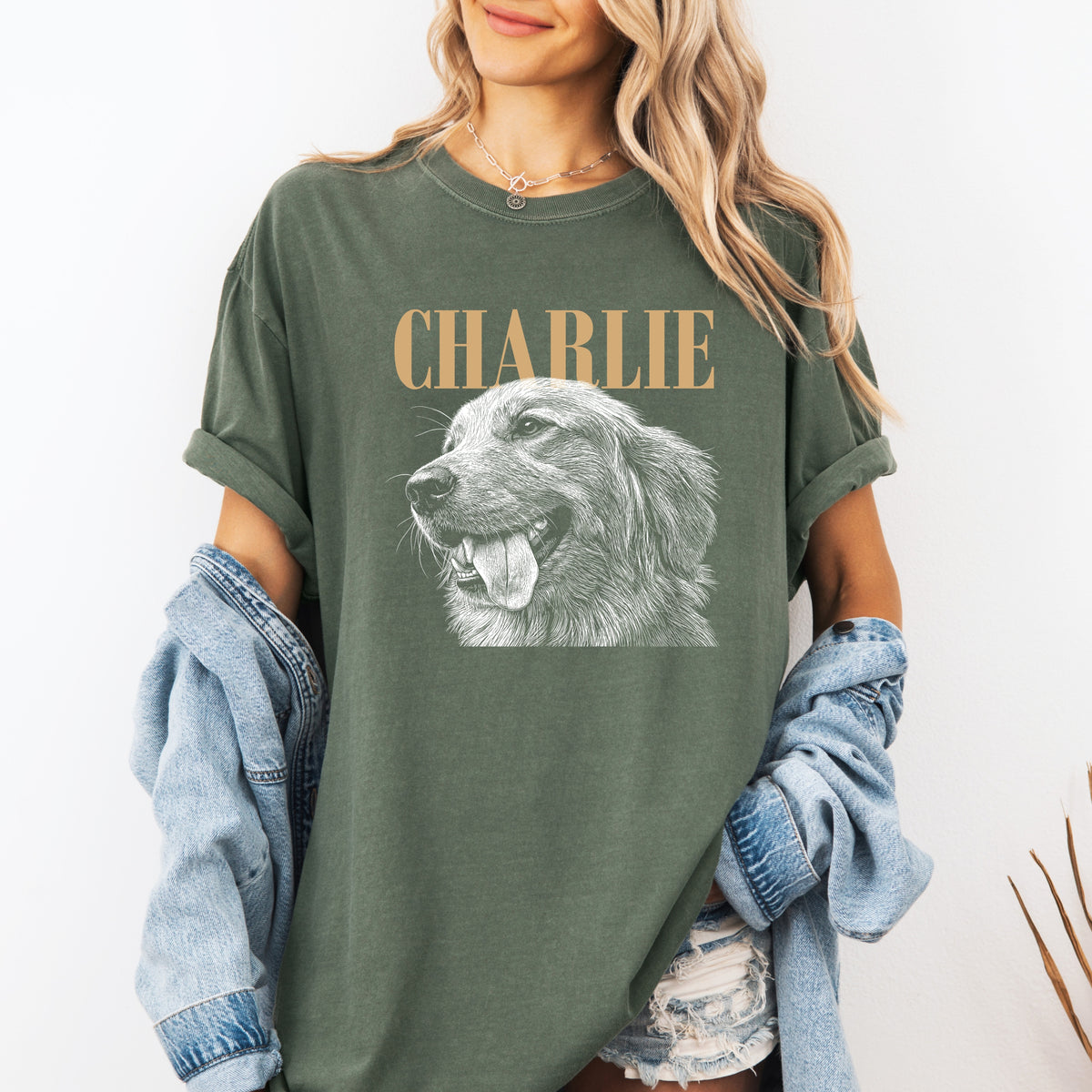 Custom Pet Portrait Shirt from Photo