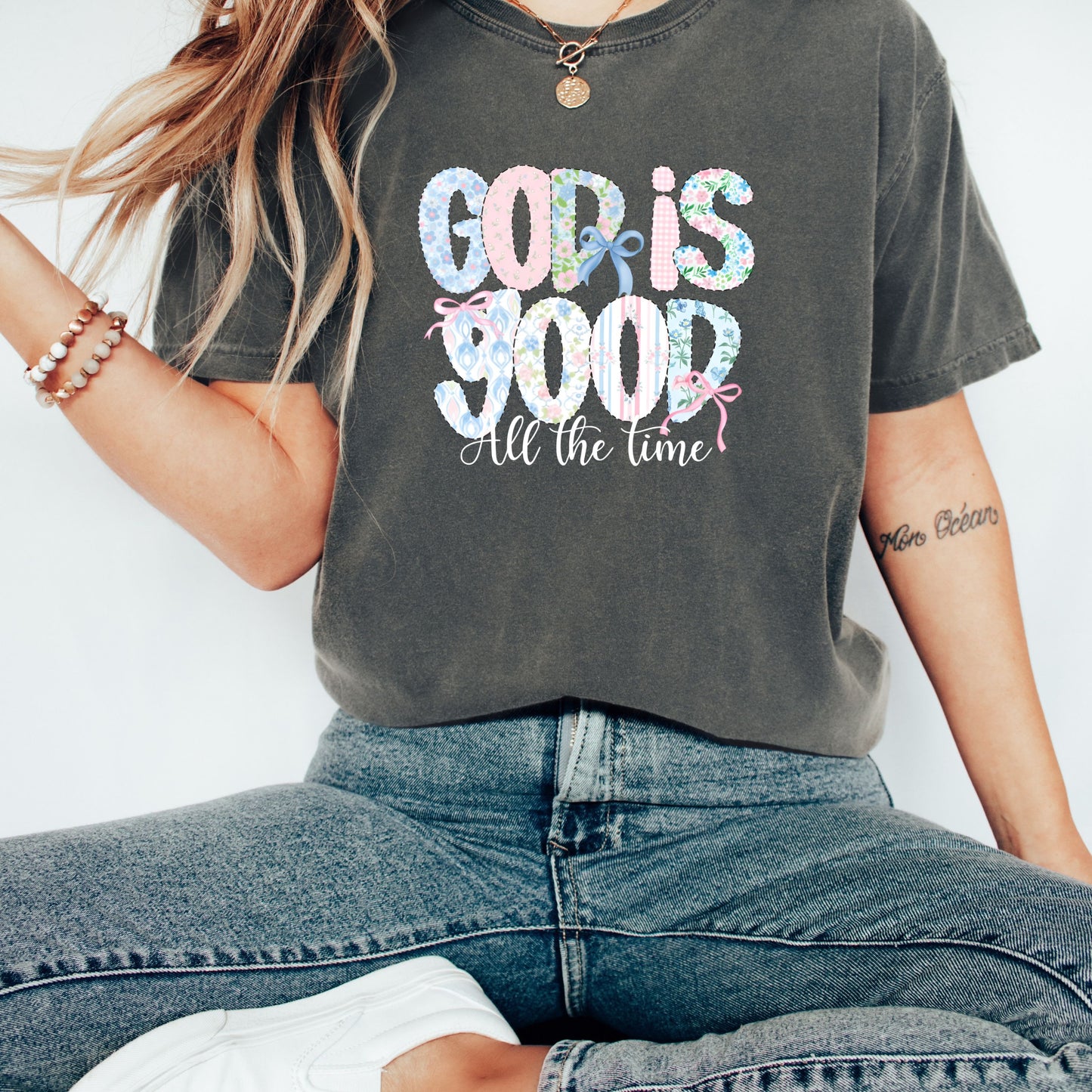 God is Good All The Time Shirt, Preppy Bible Verse T-Shirt, Christian Women Shirt, Faith Based Shirt, Religious Shirt