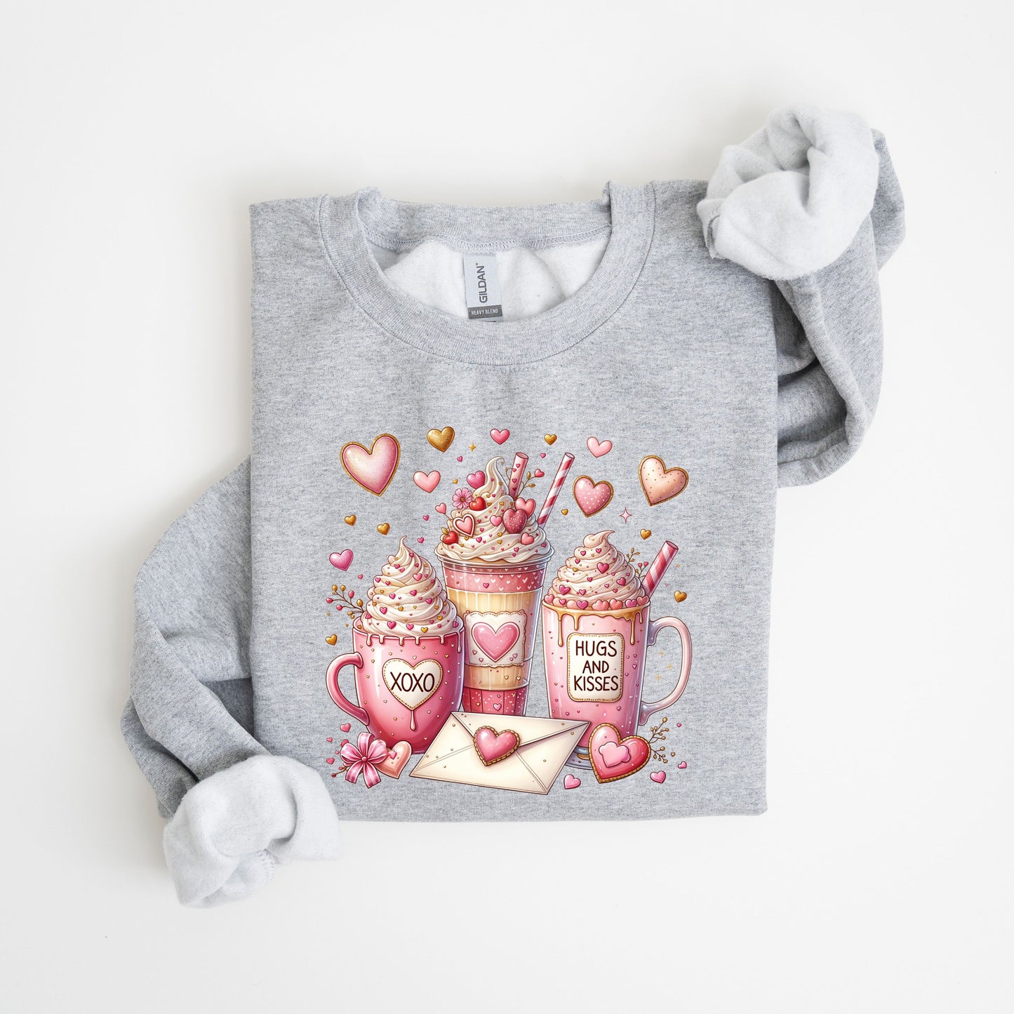 Valentine Coffee Sweatshirt, Iced Coffee Is My Valentine, Retro Valentines Day Sweater, Coffee Lover Gift for Her, Cute XOXO Coffee Pullover