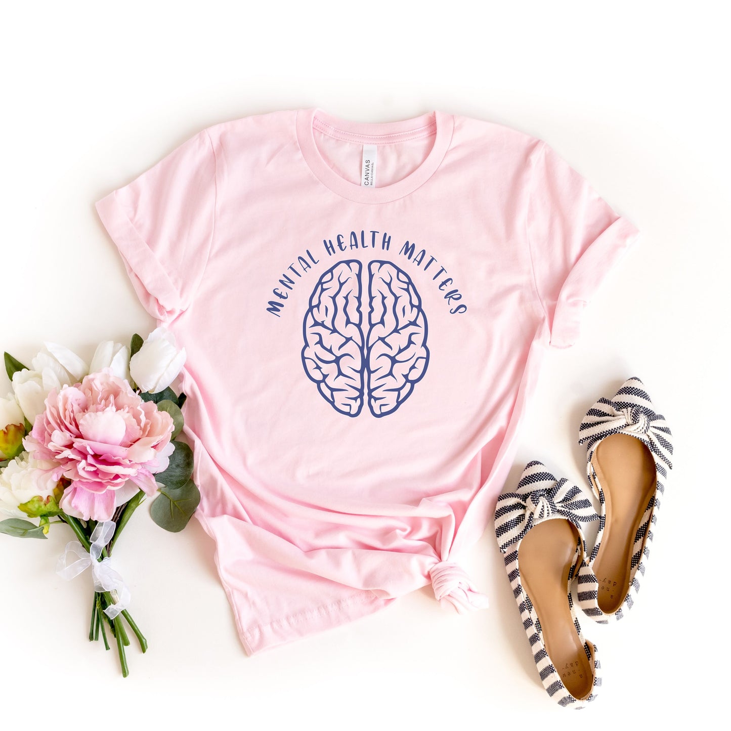 Mental Health Matters T Shirt, Brain Graphic Tee, Awareness T-shirt, Positive Aesthetic Clothes, Mental Health Warrior Gift, Counselor Shirt