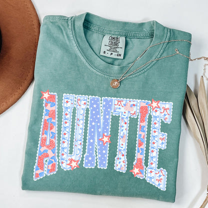 Coquette Patriotic Mama Mini Matching Shirts, Fourth of July Mommy and Me Tee, Floral Bow USA Shirt, 250th Years USA  Anniversary Family Outfit