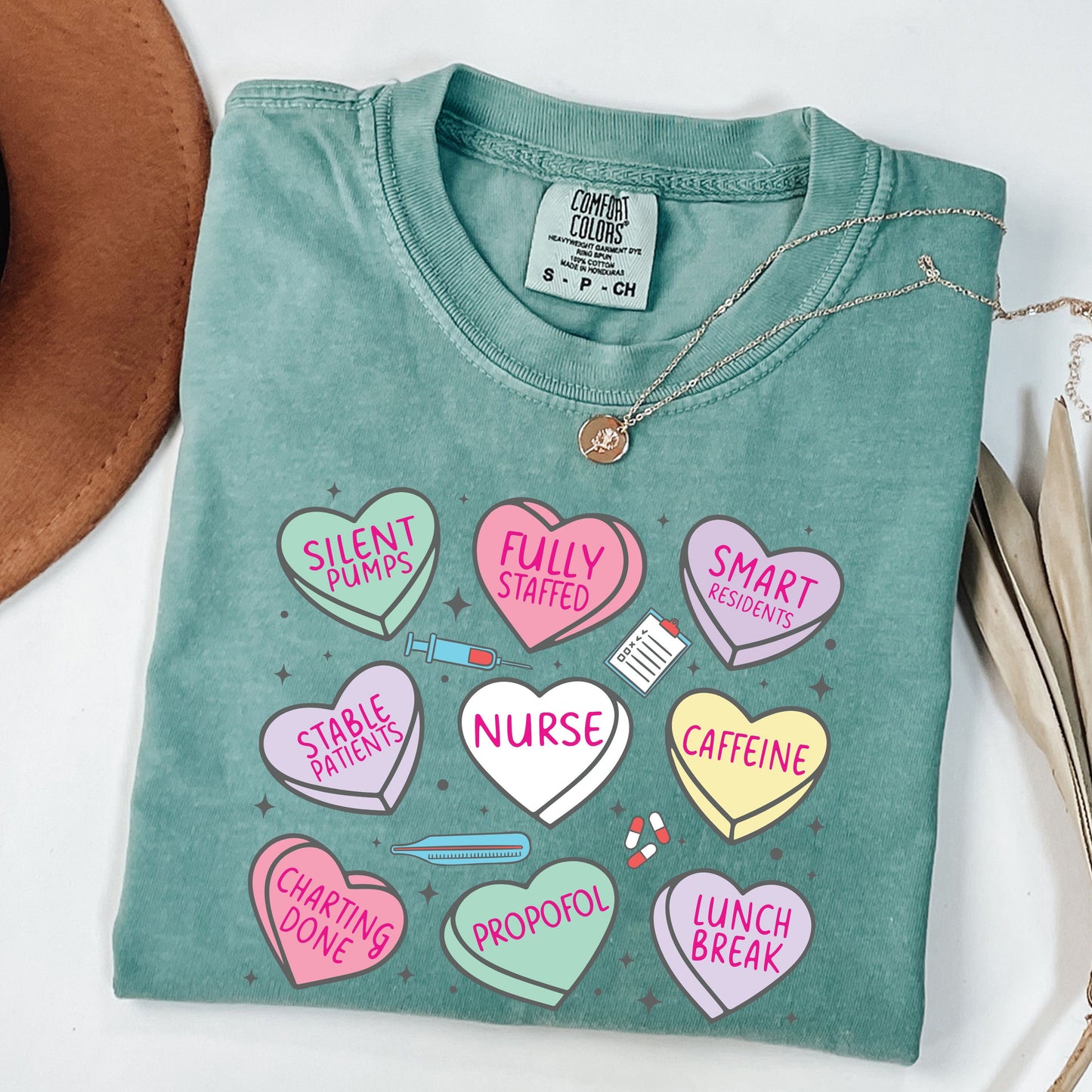 Nurse Valentine Shirt, Candy Heart Nurse T Shirt, Funny Nurse Shirt, RN Gift, Nursing School Shirt, Comfort Colors Nurse RN Valentine Gift