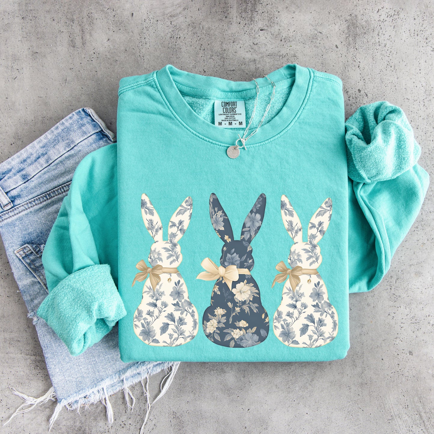 Coquette Bow  Floral Easter Bunny , Cute Easter Hoodie for Women, Easter Rabbit Sweatshirt, Easter Gift,Spring Rabbit Pullover