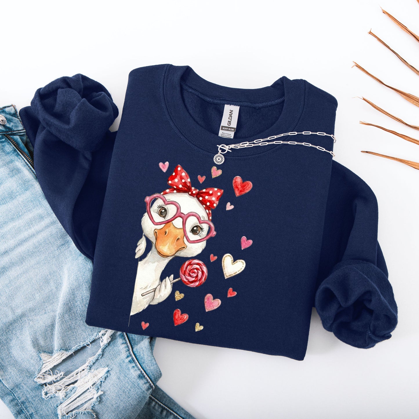 Retro Valentine's Day Sweet Goose Sweatshirt, Funny Valentine Goose Hoodie, Pink Coquette Valentine Sweater, XoXo Be Mine Sweatshirt