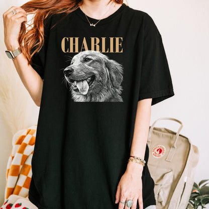 Custom Pet Portrait Shirt from Photo