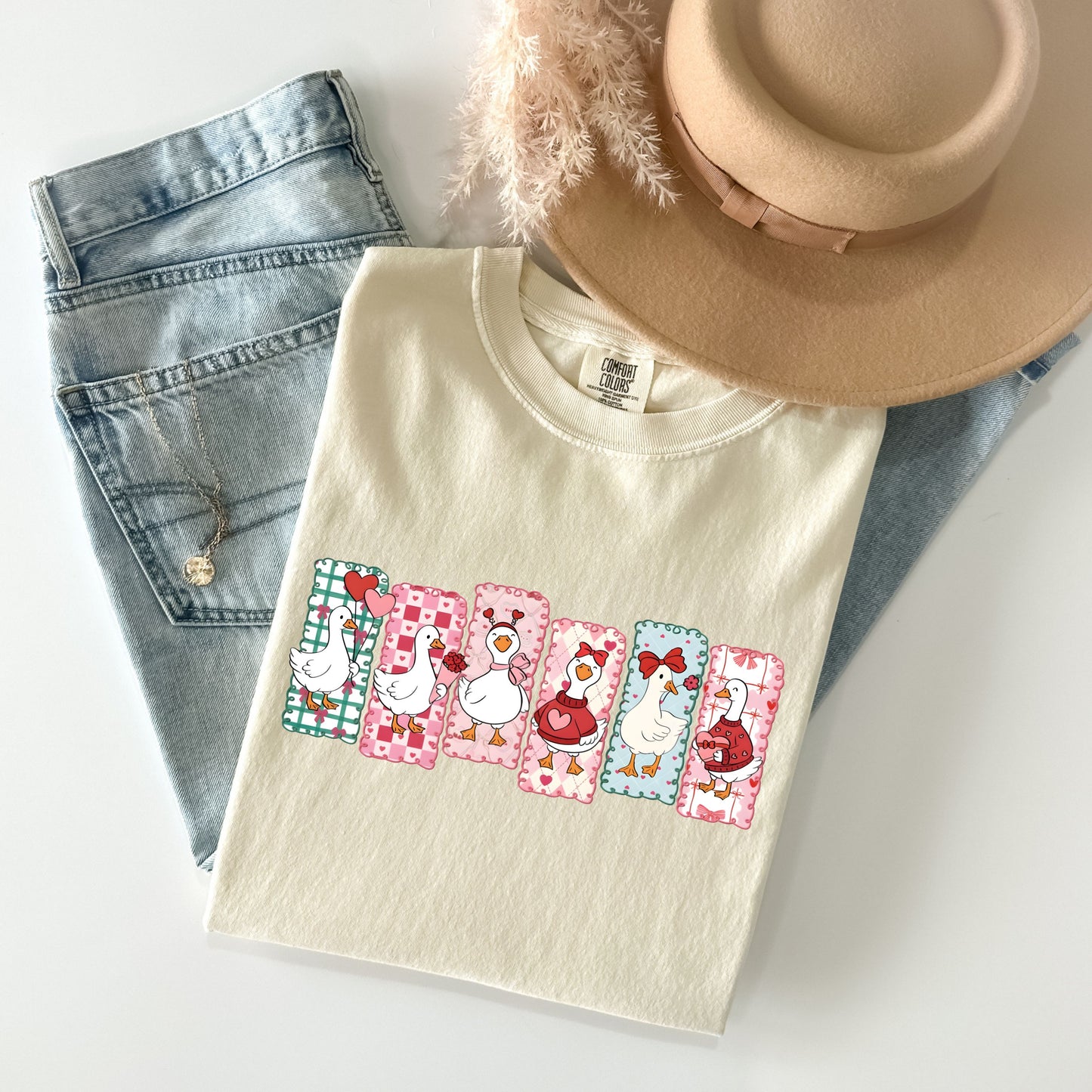 Just a Love Goose Valentine Day Shirt, Comfort Colors® Funny Valentine Shirt, Silly Goose Shirt, Cute Goose Lover Gift