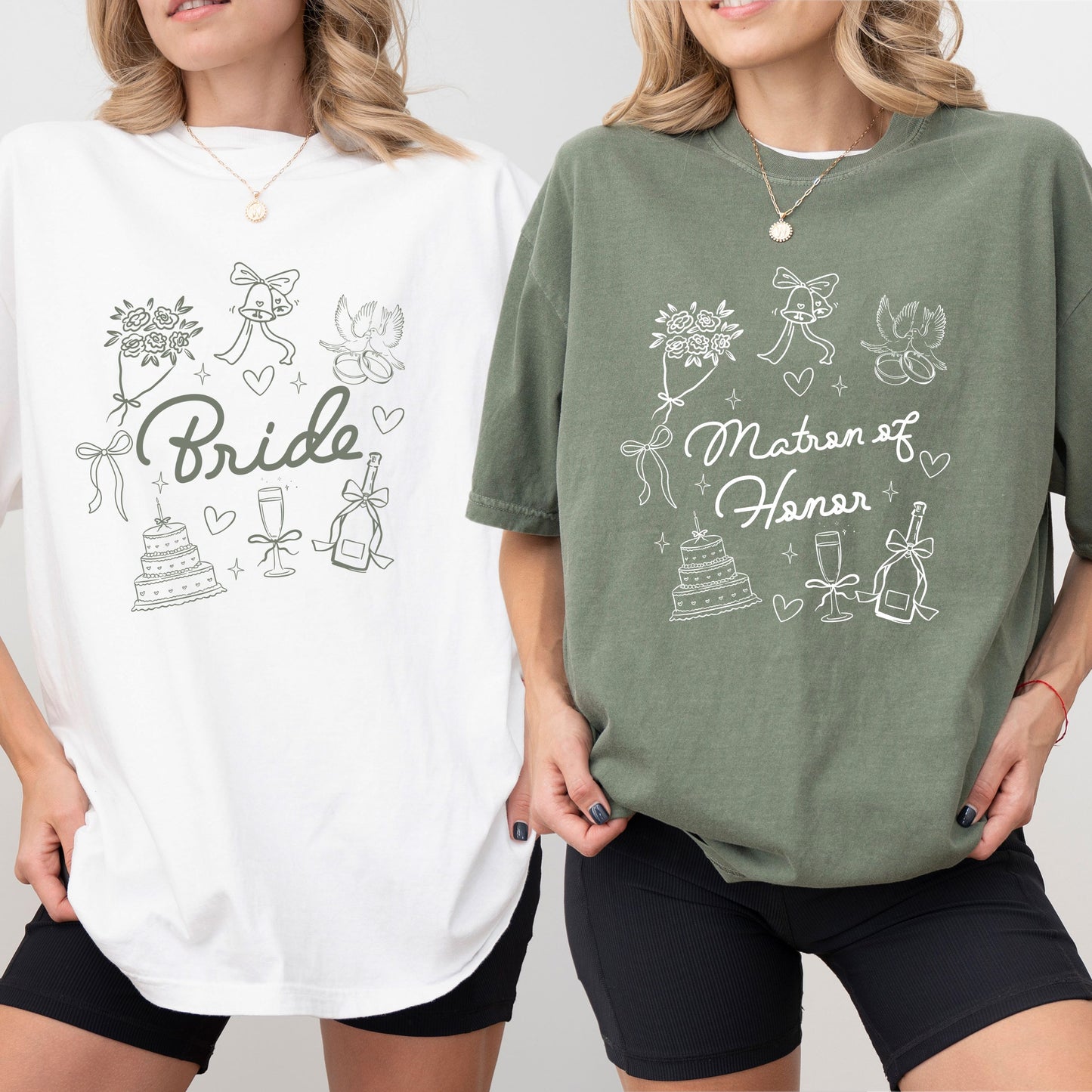 Bride Bridesmaid Shirt, Bridal Party Gift, Trendy Bachelorette Merch, Custom Wedding Day Getting Ready, Group Matching Tee, Comfort Colors