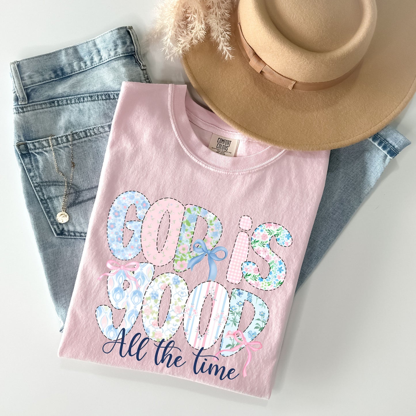 God is Good All The Time Shirt, Preppy Bible Verse T-Shirt, Christian Women Shirt, Faith Based Shirt, Religious Shirt