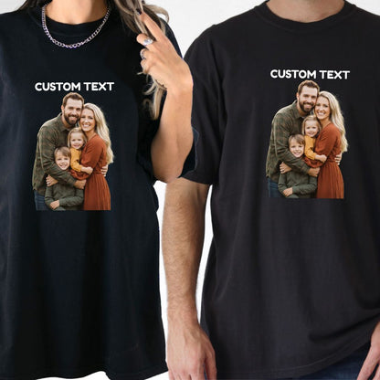 Custom Photo Shirt, Personalized T-Shirt, Custom Picture Tshirt, Your Photo Shirt, Family Picture Tee, Logo Image Shirts Gift