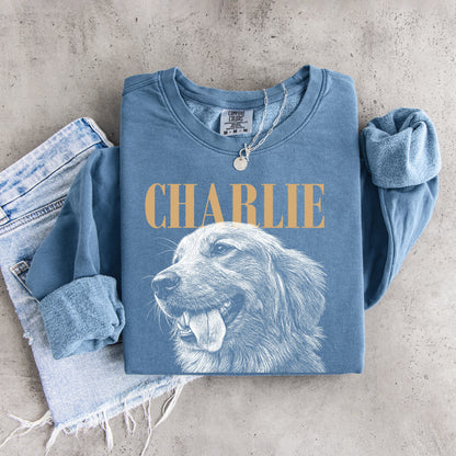 Custom Pet Portrait Sweatshirt from Photo
