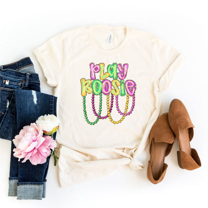 Play Boosie Mardi Gras Shirt 2026, Carnival Mardi Gras Beads Tee, Louisiana New Orleans Party Crew, Fat Tuesday Graphic Tee