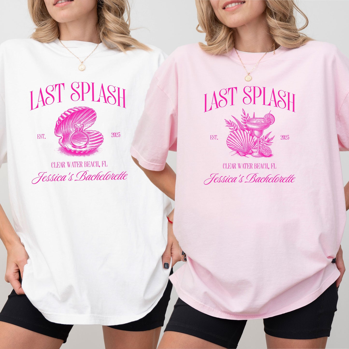 Last Splash Bachelorette Shirts, Beach Bach Tshirt, Custom Coastal Bachelorette Shirt, Fisherman Aesthetic Bridal Party Comfort Colors Tees