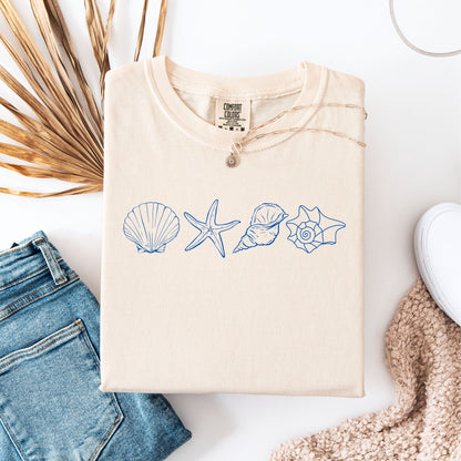 Seashell T-Shirt, Seashell Shirt, Beach Lover, Ocean Lover Gift, Summer Vibes Shirt,  Summer Shirt, Comfort Colors® Beach Shirt, Beach Shirt