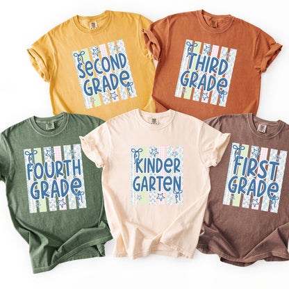 Back To School Shirt, Kindergarten Teacher T-Shirt, First Grade Teacher Tee, Grade Level School Shirt, First Day Of School Outfit