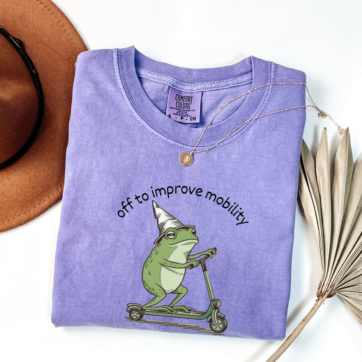 Physical Therapy Gift, Off To Improve Mobility Frog Sweatshirt, OT Student Graduation Gift, Funny PT Crewneck, Whimsical Frog Scooter Shirt