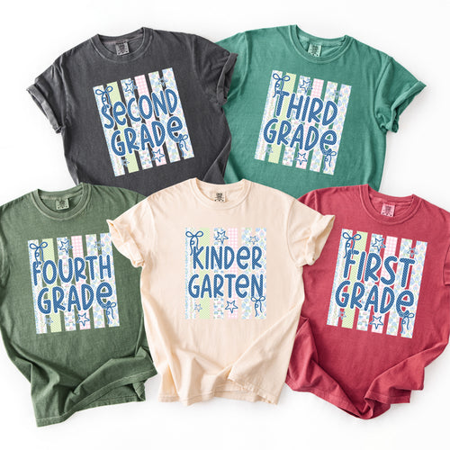 Back To School Shirt, Kindergarten Teacher T-Shirt, First Grade Teacher Tee, Grade Level School Shirt, First Day Of School Outfit