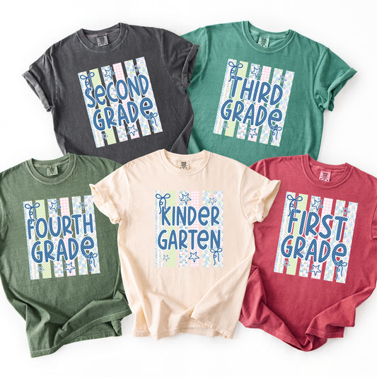 Back To School Shirt, Kindergarten Teacher T-Shirt, First Grade Teacher Tee, Grade Level School Shirt, First Day Of School Outfit