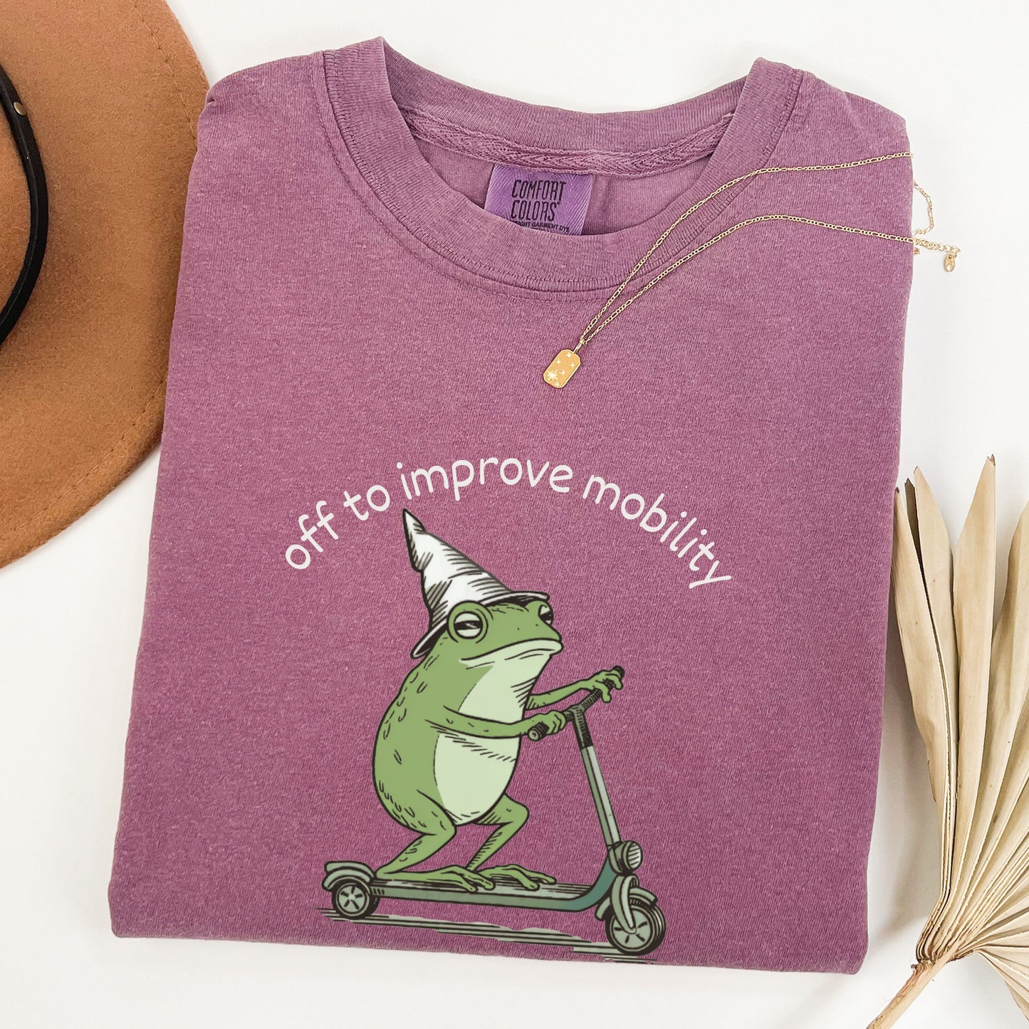 Physical Therapy Gift, Off To Improve Mobility Frog Sweatshirt, OT Student Graduation Gift, Funny PT Crewneck, Whimsical Frog Scooter Shirt