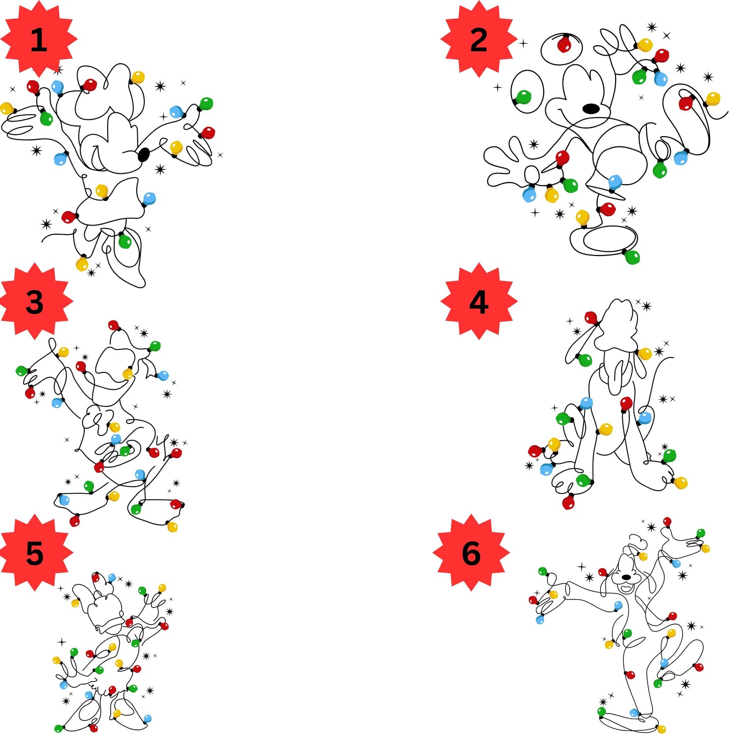 Mickey and Friends Christmas Shirt, Matching Family Christmas Shirt, Disney Christmas Lights T-Shirt, Disneyland Characters Xmas Shirt, Very Merry Xmas Holiday T-Shirt,