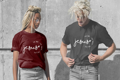 Christian Graphic Tee - 'Jesus: The Way, The Truth, The Life