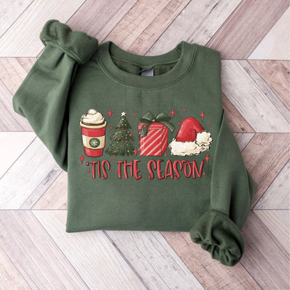 Tis The Season Sweatshirt, Christmas Tis The Season Sweatshirt, Merry Christmas Shirt, Christmas Sweatshirt, Cute Winter Hoodie