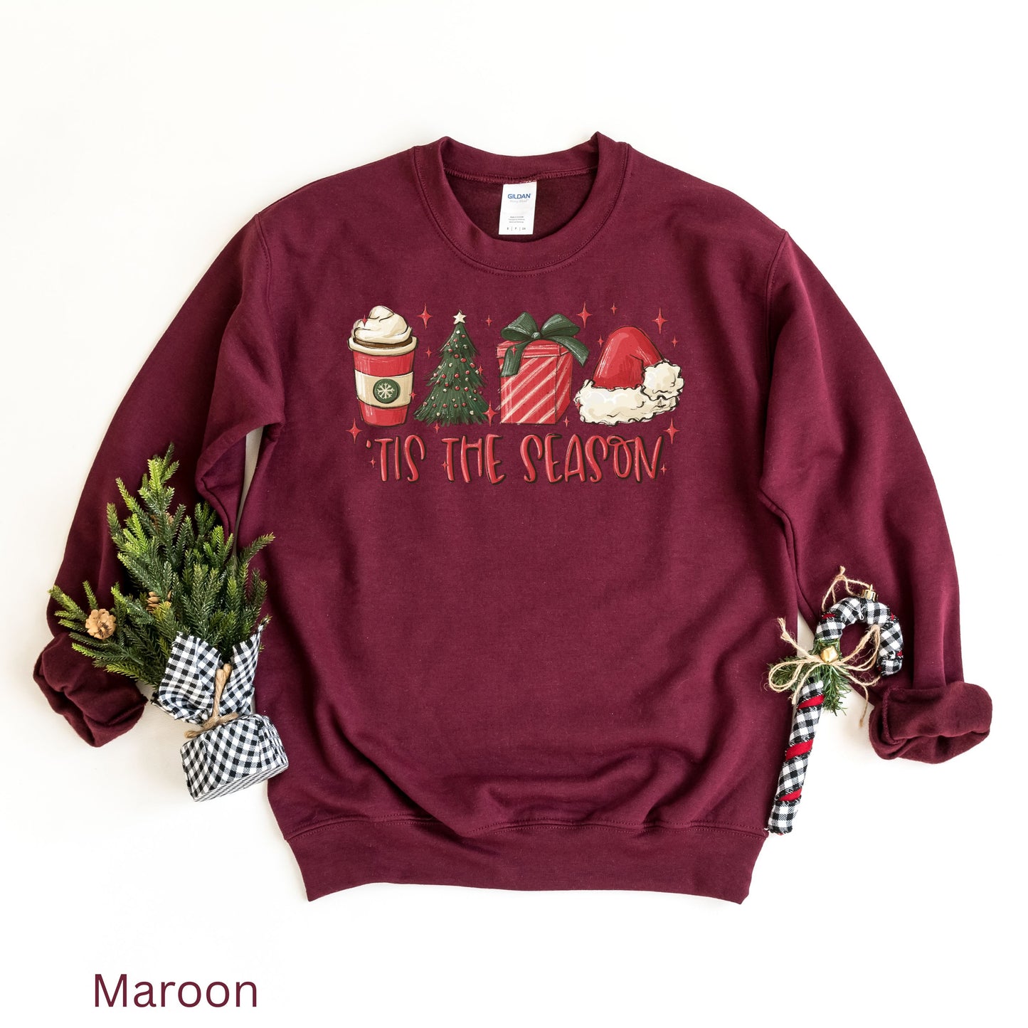 Tis The Season Sweatshirt, Christmas Tis The Season Sweatshirt, Merry Christmas Shirt, Christmas Sweatshirt, Cute Winter Hoodie