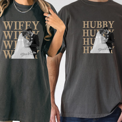 Custom Photo Wifey Hubby Shirt