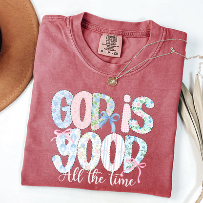God is Good All The Time Shirt, Preppy Bible Verse T-Shirt, Christian Women Shirt, Faith Based Shirt, Religious Shirt