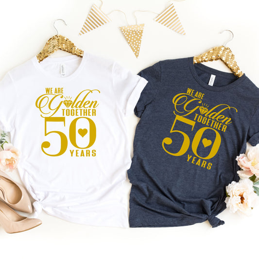 50th Wedding Anniversary Shirt, Anniversary Gift For Couple, 50th Anniversary Gift, 50 Years Together Shirt,We Are Golden Together 50 Years