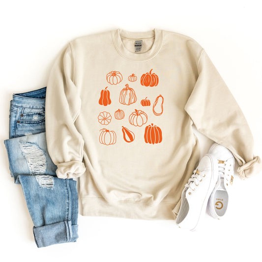 Pumpkin Sweatshirt Pumpkin Sweater Pumpkin Patch T-Shirt Fall Sweatshirt for Women Retro Halloween Sweater Thanksgiving Pullover Fall Shirts