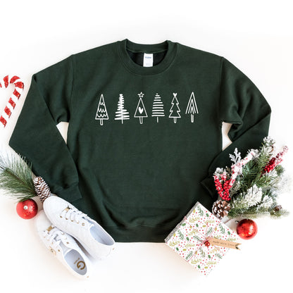 Christmas Sweatshirt, Christmas Tree Sweatshirt, Minimal Christmas Sweatshirt, Holiday Sweaters for Women, Winter Sweatshirt, Christmas Gift